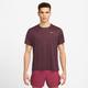 Laufshirt NIKE "DRI-FIT UV MILER MEN'S SHORT-SLEEVE RUNNING TOP" Gr. L, rot (night maroon, cedar, htr, reflective silv) Herren Shirts Sport