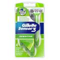 Gillette Mens Sensor 3 Sensitive Disposable 4 Count (6 Pack)