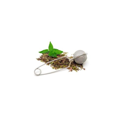 Bayli 10er Set Teezange aus Edelstahl für losen Tee | 10 Stück Tee Ei in Kugelform | Siebzange für Tasse | Teefilter | Gewürzzange | Teesieb | Gewürze