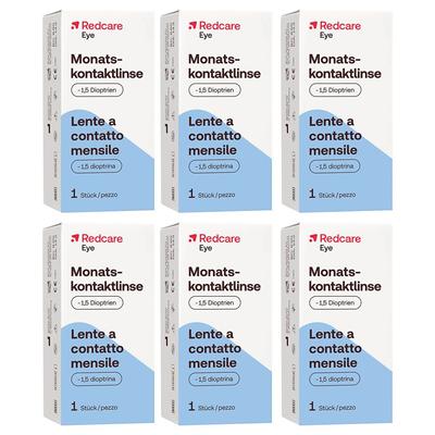 Redcare Monatslinse -1,5 6er-Pack 6x1 St Kontaktlinsen Image