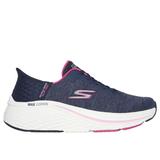Skechers Women's Slip-ins: Max Cushioning Elite - Prevail Sneaker | Size 10.0 | Navy/Pink | Textile/Synthetic | Vegan | Machine Washable