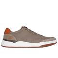 Skechers Men's Relaxed Fit: Corliss - Dorset Sneaker | Size 9.0 | Taupe | Textile/Synthetic | Vegan | Machine Washable