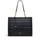 RADLEY London Lyric Lane Medium Ziptop Tote Handbag for Women in Black Grained Quilted Leather with Zip Fastening