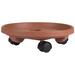 Arlmont & Co. Seidi Planter Caddy w/ Wheels Plastic in Brown | 3.5 H x 12 W x 12 D in | Wayfair 6EF9AAFD3BDE4044B9C61BFBFC9D5022