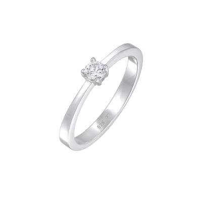 Elli DIAMONDS Solitär Lab Grown Diamanten (0.17 ct) 925 Silber 54 Damen Image