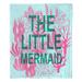 Northwest Disney Little Mermaid Classic Coral Reef Throw Polyester in Blue/Pink | 60 H x 50 W in | Wayfair 1DAR236000001OOF