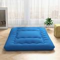 Full 4" Futon Mattress - Ebern Designs Japanese Microfiber in Blue | 80 H x 54 W 4 D Wayfair D8E6645F635E41159F5647644F893902