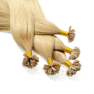 hair2heart - Bonding Extensions Echthaar #9/31 Lichtblond Gold-Asch 0.5g Haarextensions Hellbraun Damen