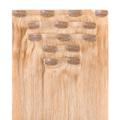 hair2heart - Clip in Extensions Seamless Echthaar #9/1 Lichtblond Asch Haarextensions Nude Damen