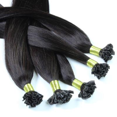 hair2heart - Bonding Extensions Echthaar #4/0 Mittelbraun 1g Haarextensions 25 ct Schwarz Damen (37.59 € / 1 ct) Image