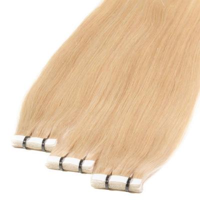hair2heart Tape Extensions Premium Echthaar #9/0 lichtblond 50cm Nude Damen