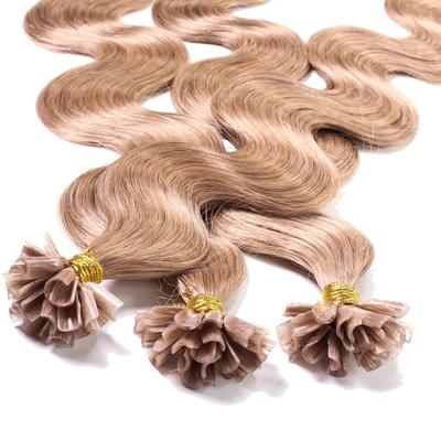 hair2heart - Bonding Extensions Echthaar #8/01 Hellblond Natur-Asch 0.5g Haarextensions 25 ct Hellbraun Damen