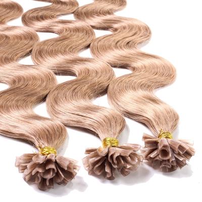 hair2heart Bonding Extensions Echthaar #8/01 Hellblond Natur-Asch 0.5g 40cm Hellbraun Damen