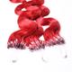 hair2heart - Microring Extensions Echthaar #0/44 Rot-Intensiv 0.5g Haarextensions Pink Damen