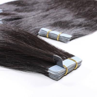hair2heart Tape Extensions Premium Rohhaar Naturschwarz 2.5g 60cm Schwarz Damen