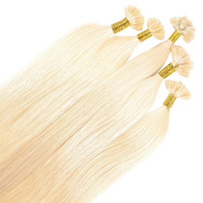 hair2heart Bonding Extensions Premium Echthaar #10/0 Hell-Lichtblond 0,8g 50cm Nude Damen Image