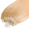 hair2heart - Microring Extensions Premium Echthaar #9/0 Lichtblond 1g Haarextensions Nude Damen