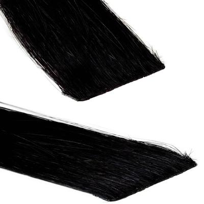 hair2heart Invisible Tape Extensions Premium Echthaar #2/0 Schwarz 40cm Damen