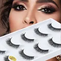 Extensions de cils en faux vison faux cils 3D longs cils adowpy cils naturels maquillage 5/3