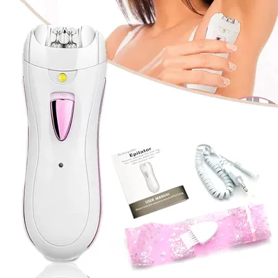 Épilateur Électrique Rechargeable pour Femme Bikini Jambes et Corps