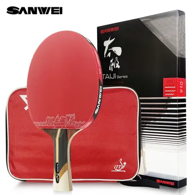 SANWEI-Raquette de tennis de table Taiji 7 8 9 étoiles raquette de ping-pong professionnelle en