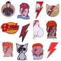 Ziggy Stardust Pin Artist Cat Rains Danemark ge Cadeau parfait pour DavidBowie GérBackpack Jeans