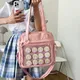 Sac à Bandoulière en Nylon Transparent de Grande Capacité pour Femme Sacoche Japonaise pour Lycée