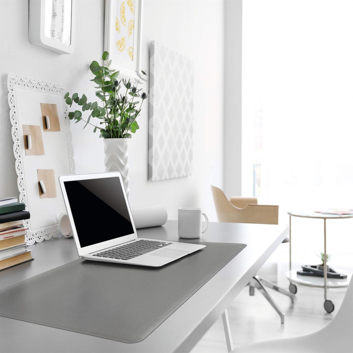 DURABLE Schreibunterlage 710310 520x650mm mit Dekorrille grau Image