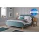 LPD Pierre Velvet Bed Frame, King Size, Aqua