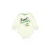 Baby Gap Long Sleeve Onesie: White Solid Bottoms - Size 6-12 Month