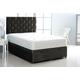 Crushed Velvet Ottoman Bed, Memory Mattress & Headboard | Wowcher