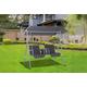 Outsunny 2-Seater Swing Chair W/ Table - Grey | Wowcher