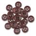 ButtonMode Standard Shirt Buttons 22pc Set Includes 8 Shirt Front Buttons (11mm or 7/16 in) 7 Sleeve Buttons (10mm or 3/8 in) 7 Collar Buttons (9mm or Almost 3/8 in) Purple Burgundy 22-Buttons