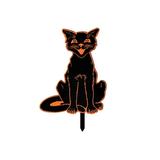 Creative New Decorative Plaque Ground Pile Sign Acrylic Horticultural Decoration Garden Decoration Floor Insert Scary Cat Prop B