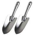 BESTONZON 2pcs Gardening Bonsai Shovels Stainless Steel Shovels Garden Supplies Planting Tools