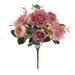 Artificial Peony Flowers Rose Wedding Bouquetss Floral Rose Flower Silk Flower Hand Tied Bouquet Pink Fall Flowers Artificial Flowers Artificial Christmas Wedding Flower Stand