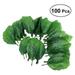 100Pcs Artificial Plant Leaves Artificial Plants Fake Leaves Home Decoration Indoor Plants Flower Arrangement Accessories - Light Green Sunflower Leaves (S)