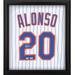 Pete Alonso New York Mets Autographed Framed White Nike Replica Jersey Shadowbox