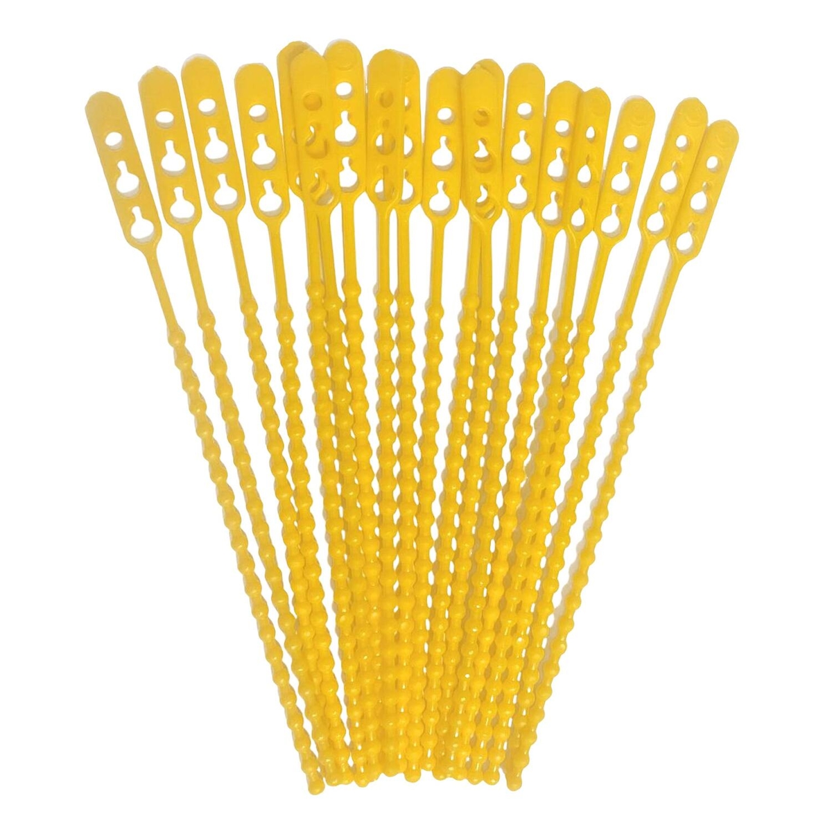 VEPATIM 100x Schnellbinder Blitzbinder Länge 190mm wiederverschließbar gelb Image