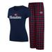 Women's Concepts Sport Navy/Red Montreal Canadiens Arctic T-Shirt & Pajama Pants Sleep Set