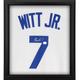 Bobby Witt Jr. Kansas City Royals Autographed Framed White Nike Replica Jersey Shadowbox