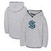 Girls Youth Heather Gray Seattle Kraken Ultimate Teddy Fleece Pullover Hoodie