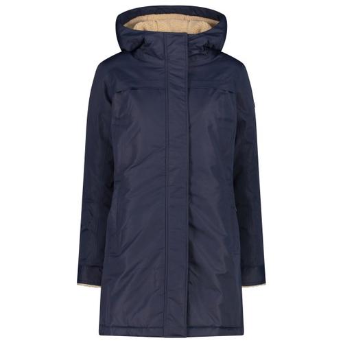 CMP – Women’s Parka Fix Hood Taslan Polyester – Mantel Gr 36 blau