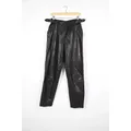 Urban Renewal One-Of-A-Kind Belted Black Leather Biker Trousers Pant - Black M at Urban Outfitters