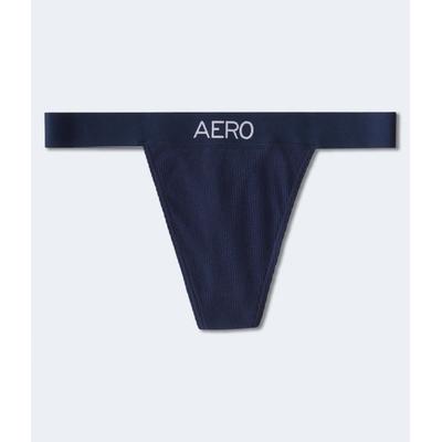 Aeropostale Womens' Logo High-Cut Thong - Dark Blu...