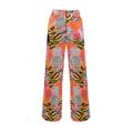 Women's Hypnotize Straight Leg Jeans In Animal Print Extra Small Elsie & Fred