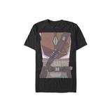 Men's Big & Tall Drawn Costume Tee by Star Wars in Black (Size 4XL)