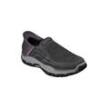Extra Wide Width Men's Skechers Casual Canvas Slip-Ins by Skechers in Charcoal Canvas (Size 12 WW)