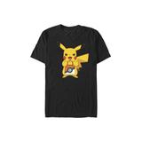 Men's Big & Tall Pika Treat Tee by Nintendo in Black (Size 3XLT)