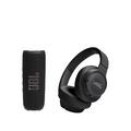 Jbl Flip 6 Portable Bluetooth Speaker And Tune 720Bt Headphones Bundle - Black